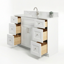 Livia 48" Bathroom Vanity – Solid Wood, Single Sink, Freestanding
