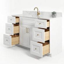 Livia 60" Bathroom Vanity – Solid Wood, Single Sink, Freestanding