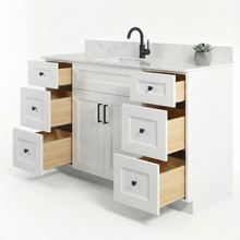 Livia 60" Bathroom Vanity – Solid Wood, Single Sink, Freestanding