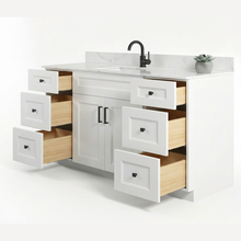 Livia 72" Bathroom Vanity – Solid Wood, Single Sink, Freestanding