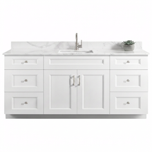Livia 72" Bathroom Vanity – Solid Wood, Single Sink, Freestanding