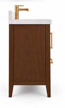 ALV Aliza 30 ebony vanity, concealed hinge detail