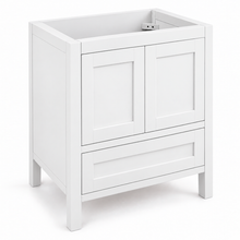 ALV Bristol 30 white vanity, angled view