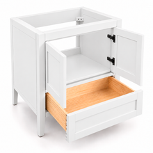 ALV Bristol 30 white vanity, side view
