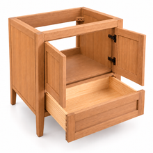 ALV Casa 30 white oak vanity, side view