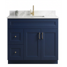 Livia 36" Bathroom Vanity – Solid Wood, Single Sink, Freestanding