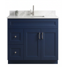 Livia 36" Bathroom Vanity – Solid Wood, Single Sink, Freestanding