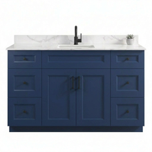 Livia 60" Bathroom Vanity – Solid Wood, Single Sink, Freestanding