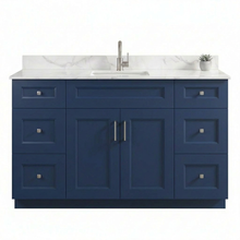 Livia 60" Bathroom Vanity – Solid Wood, Single Sink, Freestanding