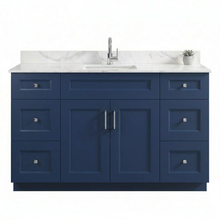 Livia 60" Bathroom Vanity – Solid Wood, Single Sink, Freestanding