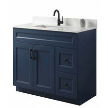 Livia 36" Bathroom Vanity – Solid Wood, Single Sink, Freestanding