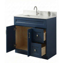 Livia 36" Bathroom Vanity – Solid Wood, Single Sink, Freestanding