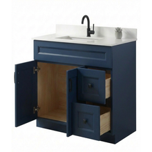 Livia 36" Bathroom Vanity – Solid Wood, Single Sink, Freestanding