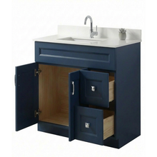 Livia 36" Bathroom Vanity – Solid Wood, Single Sink, Freestanding