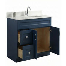 Livia 36" Bathroom Vanity – Solid Wood, Single Sink, Freestanding