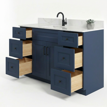 Livia 60" Bathroom Vanity – Solid Wood, Single Sink, Freestanding