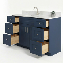 Livia 60" Bathroom Vanity – Solid Wood, Single Sink, Freestanding