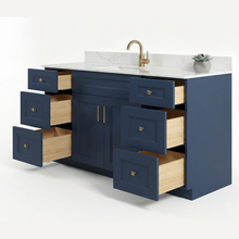 Livia 72" Bathroom Vanity – Solid Wood, Single Sink, Freestanding