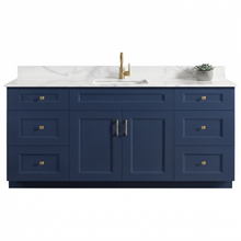 Livia 72" Bathroom Vanity – Solid Wood, Single Sink, Freestanding