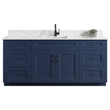 Livia 72" Bathroom Vanity – Solid Wood, Single Sink, Freestanding