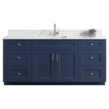 Livia 72" Bathroom Vanity – Solid Wood, Single Sink, Freestanding