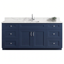 Livia 72" Bathroom Vanity – Solid Wood, Single Sink, Freestanding