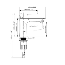 BOSTON Single Hole Bathroom Faucet - F11150