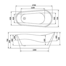 67" Freestanding Tub HB-7113-67 - Modern Oval Acrylic Bathtub for Luxury Bathroom Decor