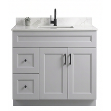 Livia 36" Bathroom Vanity – Solid Wood, Single Sink, Freestanding