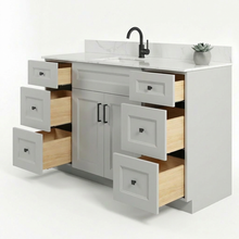 Livia 60" Bathroom Vanity – Solid Wood, Single Sink, Freestanding