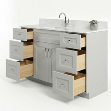Livia 60" Bathroom Vanity – Solid Wood, Single Sink, Freestanding