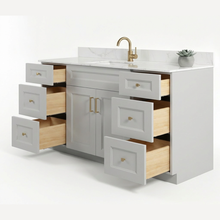 Livia 72" Bathroom Vanity – Solid Wood, Single Sink, Freestanding