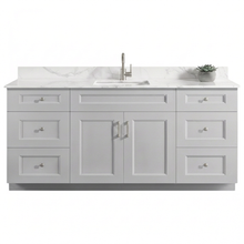 Livia 72" Bathroom Vanity – Solid Wood, Single Sink, Freestanding