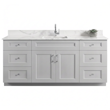 Livia 72" Bathroom Vanity – Solid Wood, Single Sink, Freestanding