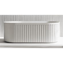 Kodaen Doric Glossy White One Piece Freestanding Bathtub