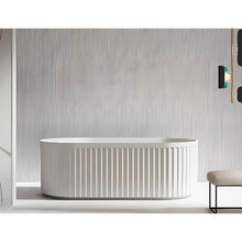 Kodaen Doric Glossy White One Piece Freestanding Bathtub