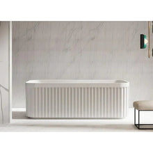 Kodaen Doric Glossy White One Piece Freestanding Bathtub