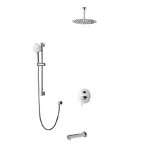Kodaen Elegante 3 Way Pressure Balanced Shower System With 10" Shower Head And Sliding Bar  F55104