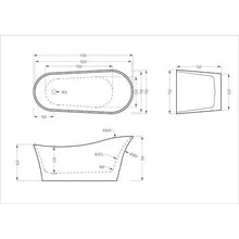 Kodaen HIHEEL One Piece Freestanding Bathtub