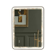 Kodaen Infinity Rd Singtered Stone Bathroom LED Vanity Mirror (Amazon Green Background) - LEDBMF217GSLAB