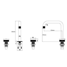 Kodaen Marmo Three Holes Widespread Bathroom Faucet F13510