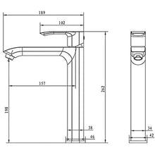 Kodaen Slim Vessel Sink Bathroom Faucet F11T125
