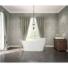 Maax Joan Acrylic Freestanding End Drain Bathtub in White with White Skirt 61 x 32  106387