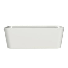 Maax Oberto Acrylic Freestanding Center Drain Bathtub in White with White Skirt 106386 67 x 31