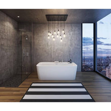 Maax Oberto Acrylic Freestanding Center Drain Bathtub in White with White Skirt 106386 67 x 31