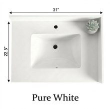 Livia 30" Bathroom Vanity – Solid Wood, Single Sink, Freestanding, Double Doors