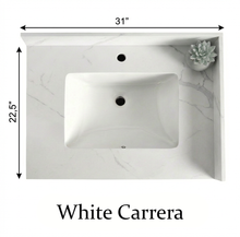 Livia 30" Bathroom Vanity – Solid Wood, Single Sink, Freestanding, Double Doors