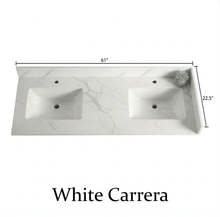 Livia 60" Bathroom Vanity – Solid Wood, Double Sink, Freestanding