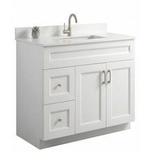 Livia 36" Bathroom Vanity – Solid Wood, Single Sink, Freestanding